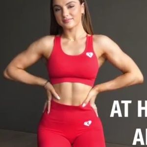 Women’s Best Power Seamless Sports Bra in Red